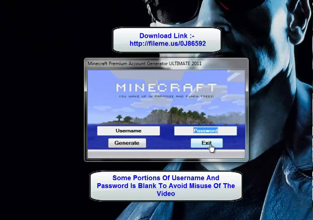 Free minecraft premium account generator no survey no download 2014 free